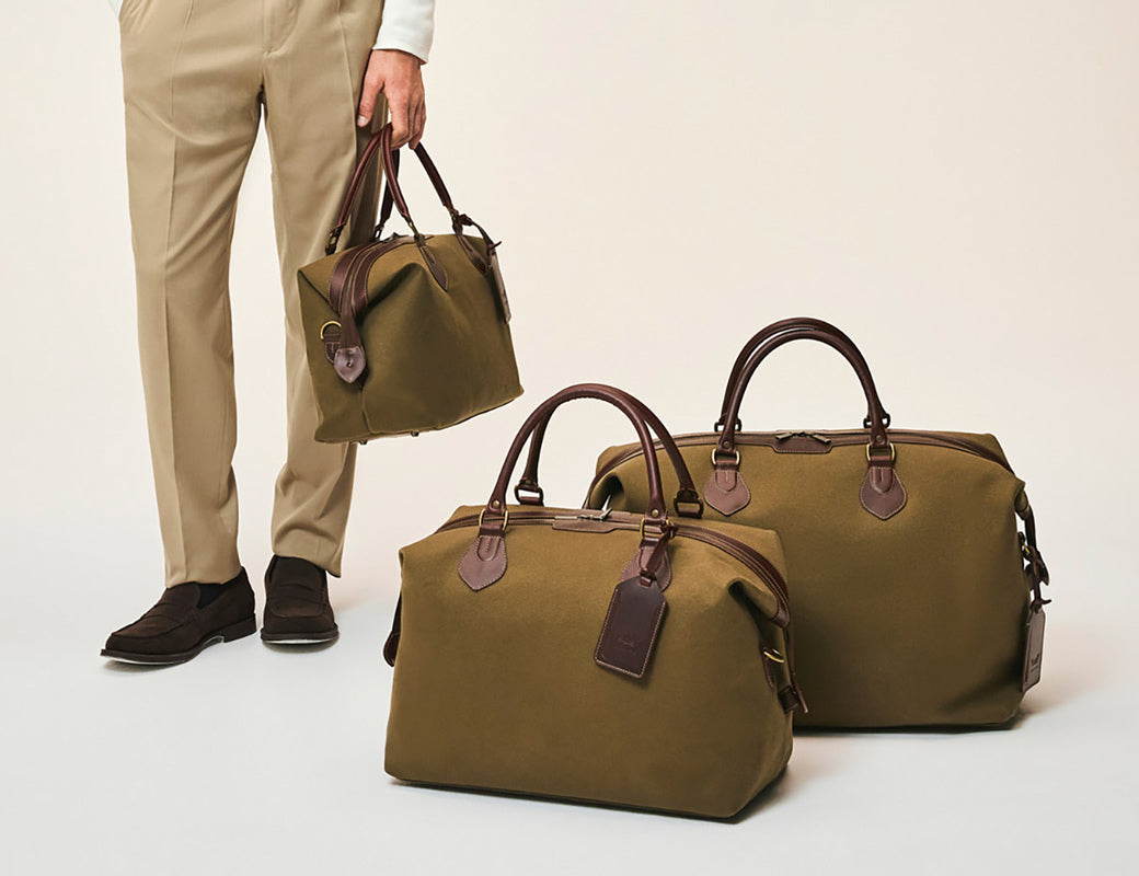Tusting レザー ボストンバッグ Tusting Marston Full-Grain Leather Zip Top Briefcase - Large