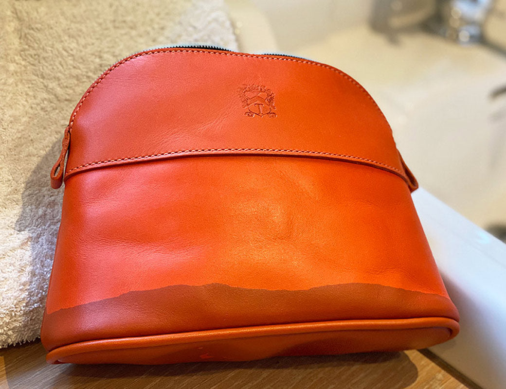 Water Spill on Leather