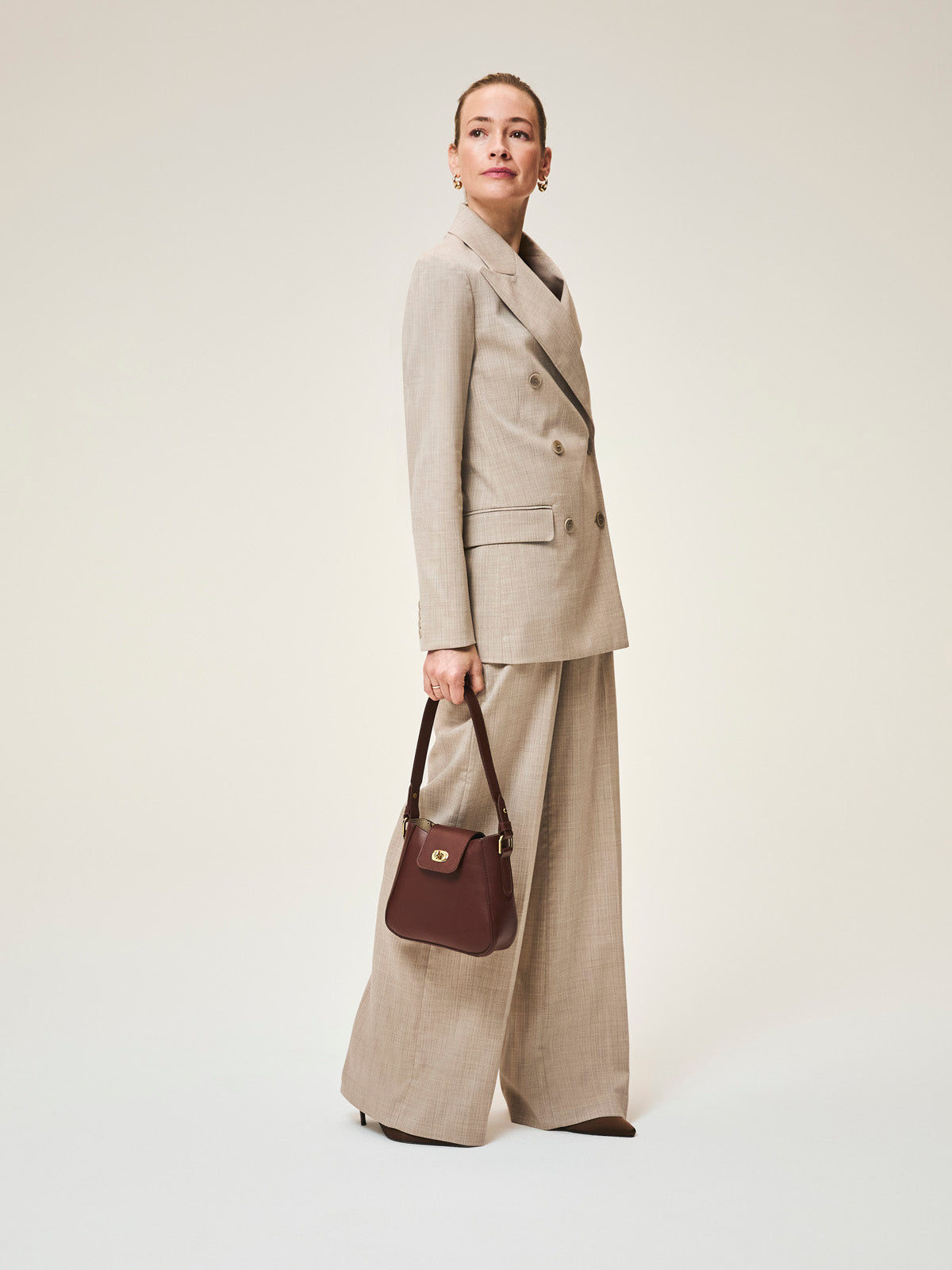 Mini Hazel Leather or Suede Crossbody Bag, Made in England by Tusting