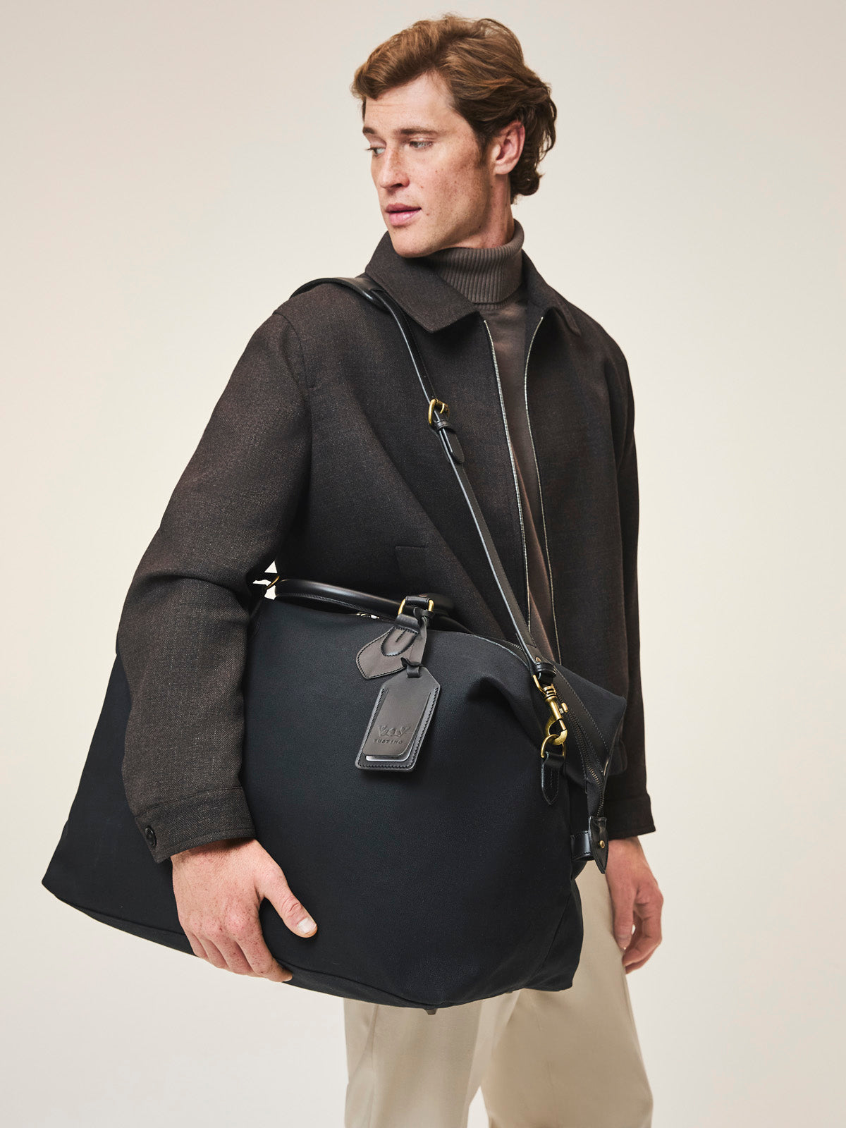 Tusting Explorer Large Canvas and Leather Travel Bag