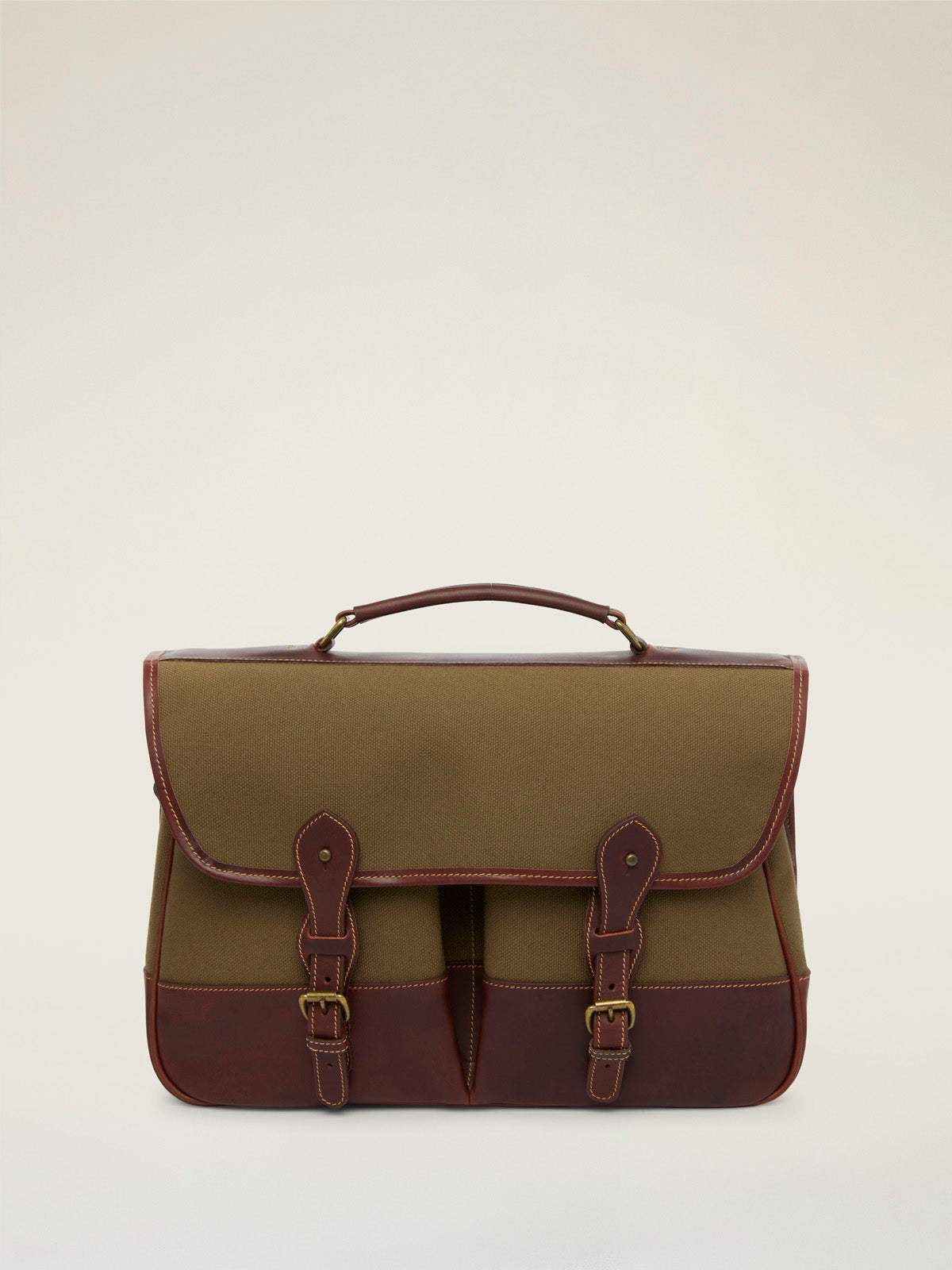 Tusting Canvas Clipper Relaxed Briefcase - Large