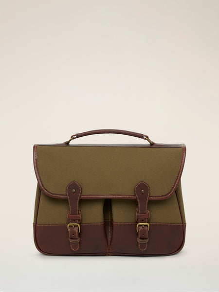 Tusting Canvas Clipper Relaxed Briefcase - Small