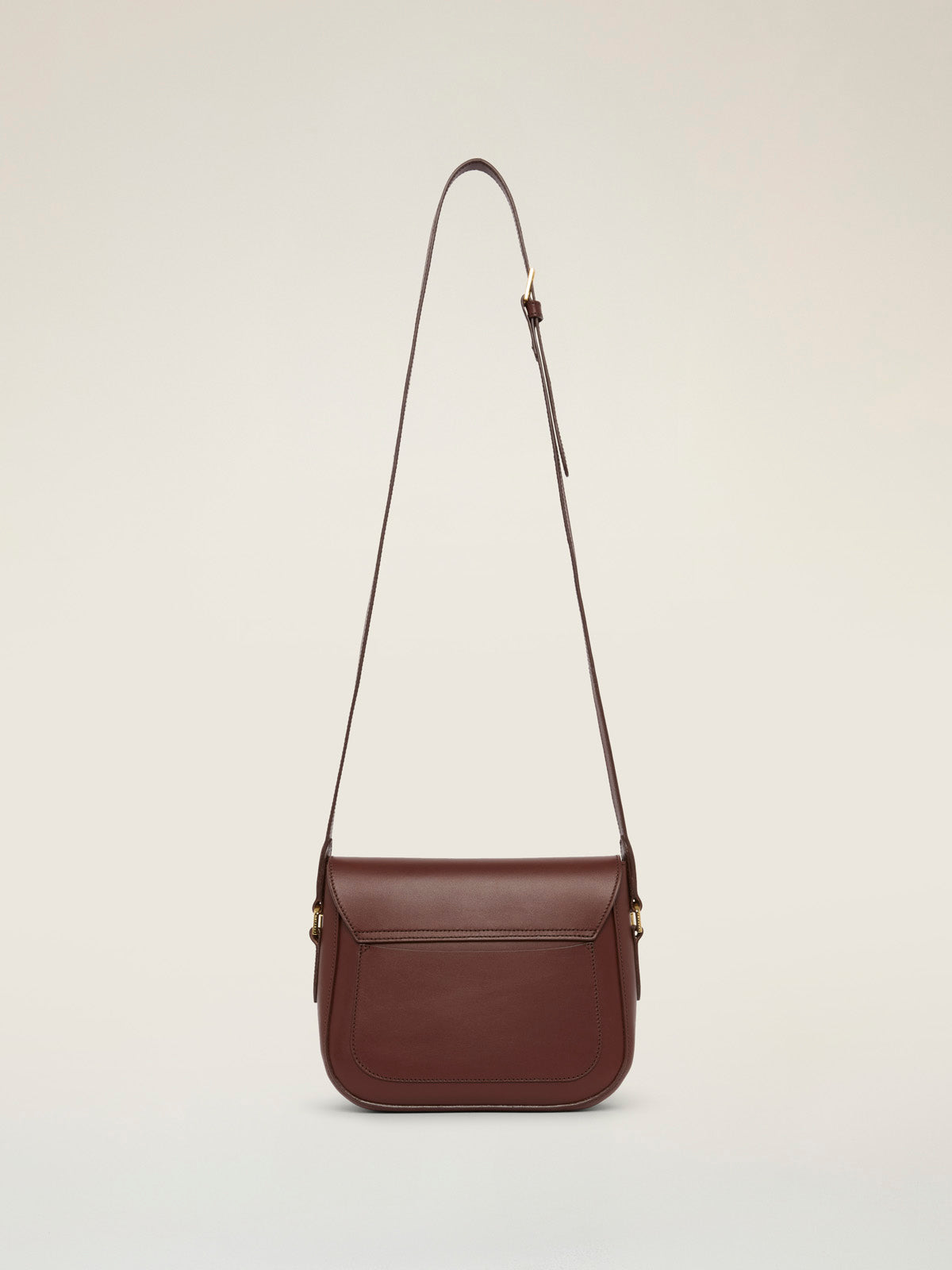Tusting Darcy Leather Cross-Body Saddlebag Handbag, Made in England