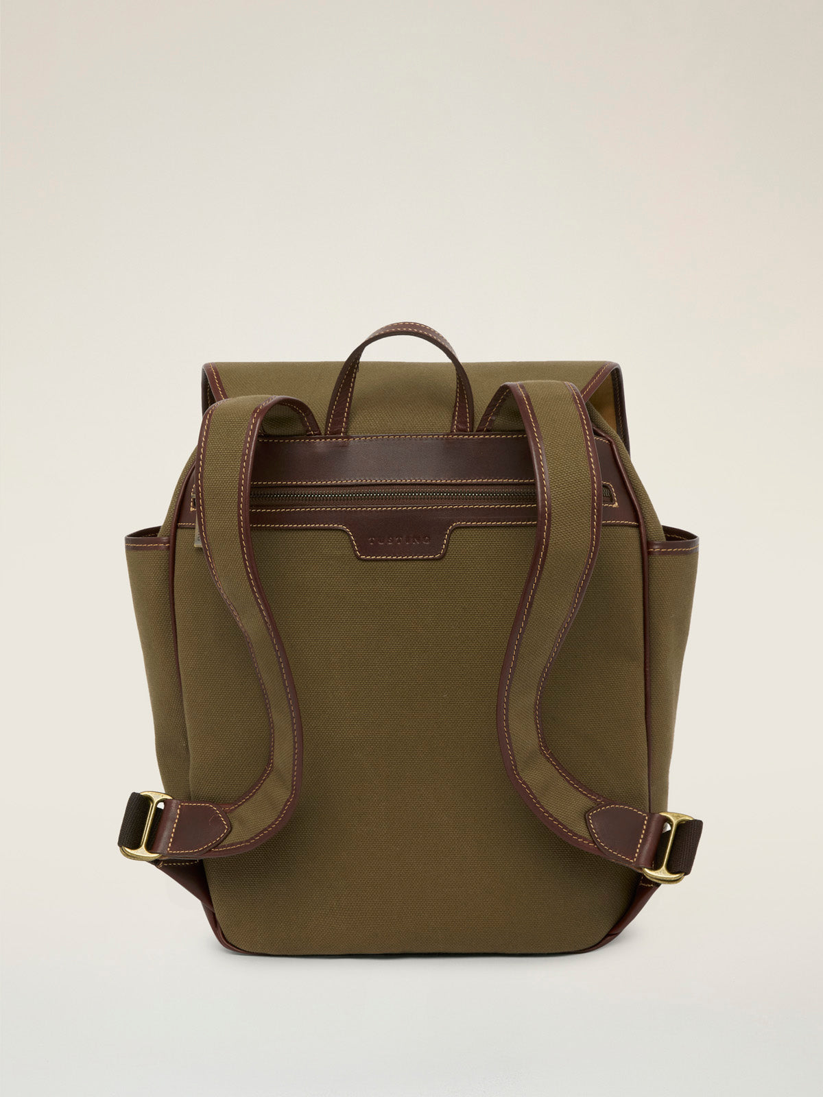 brown leather backpack uk Dovedale Canvas & Leather Backpack, Made in England by Tusting