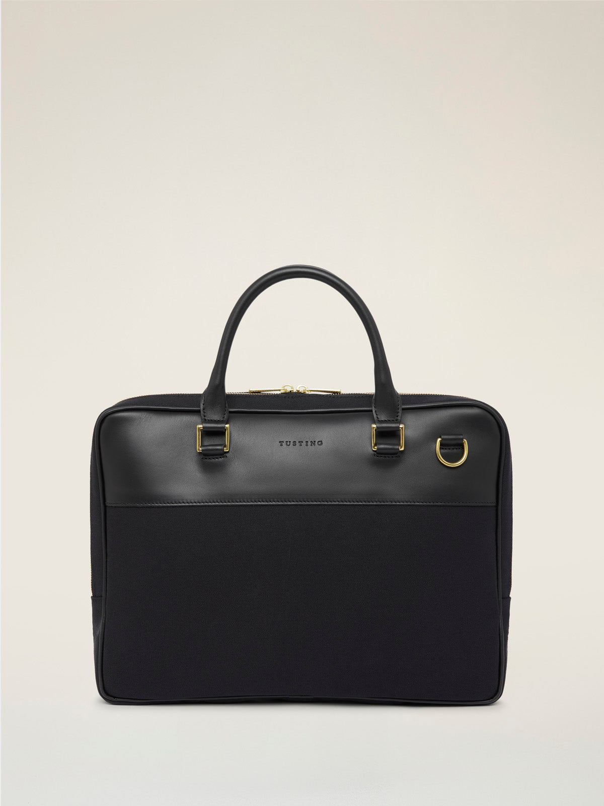 Tusting Fenchurch - Slim Leather Laptop Briefcase
