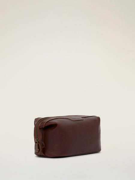 Tusting Horizon Leather Toiletry Bag & Dopp Kit - Made in England