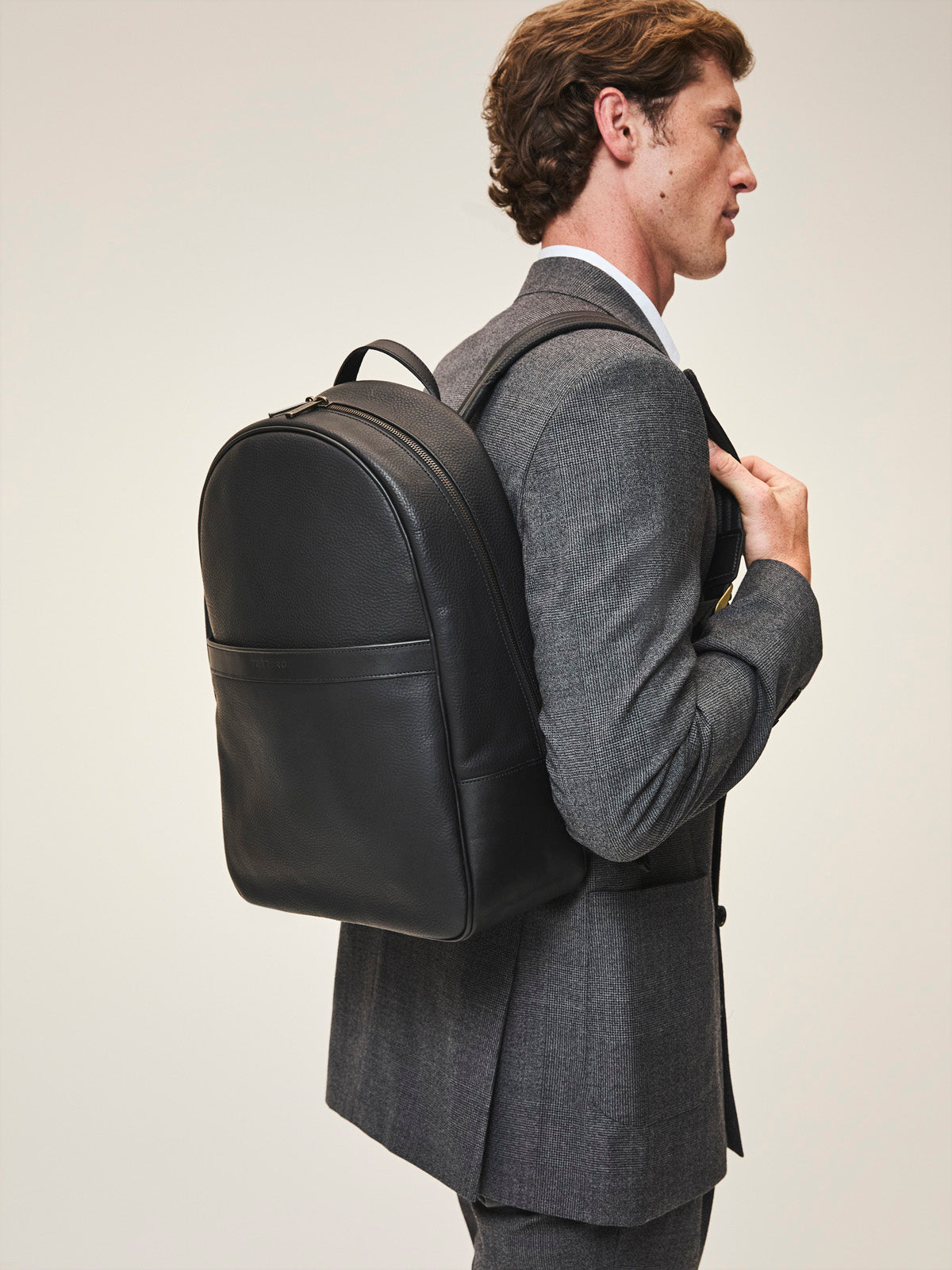 designer leather backpack uk Millbrook Designer Leather Backpack for Men Chestnut Elba
