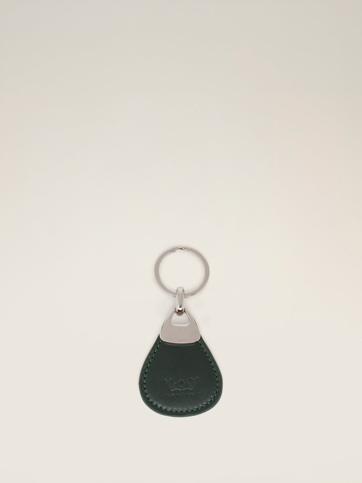 Peardrop Designer Leather Keyring – Tusting