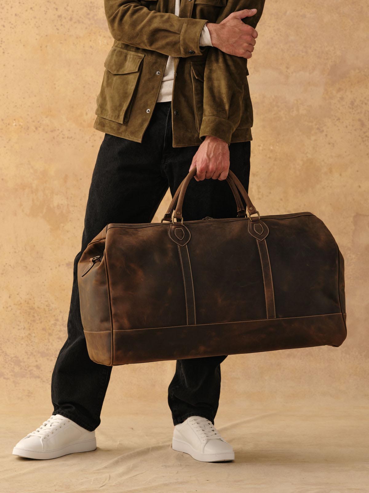 Tusting Weekender Weekender - Large Leather Weekend Bag – Tusting