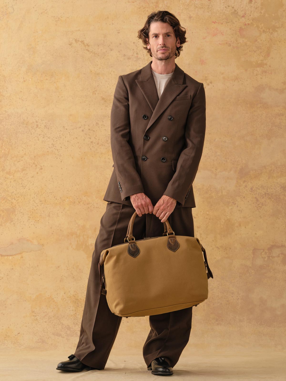 Explorer Canvas and Leather Medium Weekend Bag – Tusting