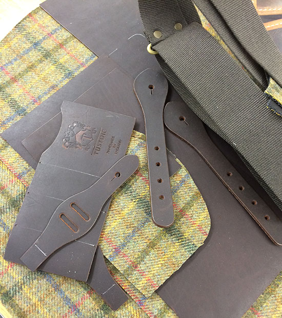 The Pieces for the Prince of Wales' Bag are all cut out and prepared
