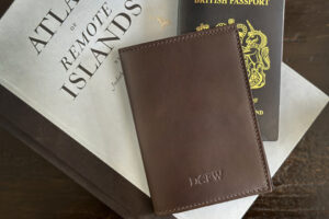Click to shop the new Take Cover Leather Passport Holder