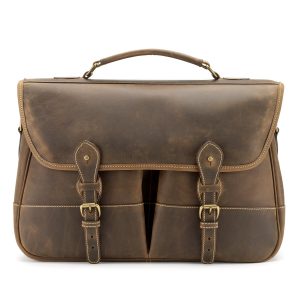 Tusting Clipper Satchel Briefbag in Aztec Leather