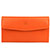TUSTING Folding Leather Purse Orange Swatch