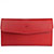 TUSTING Folding Leather Purse Red Swatch