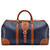 Tusting Chellington Leather Holdall in Navy with Tan trim Swatch