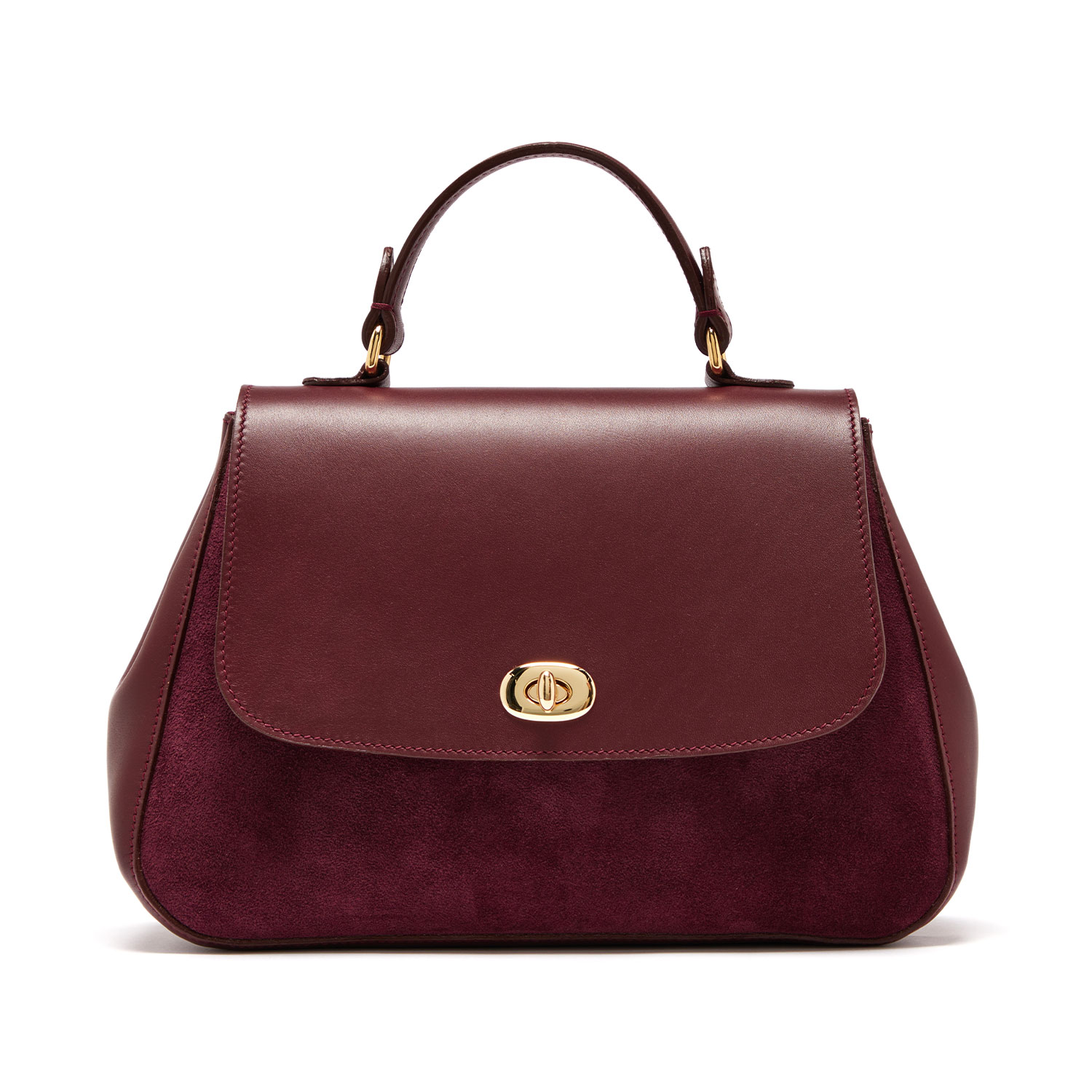 Mini Holly Leather Top-Handle Handbag | Made in England by Tusting