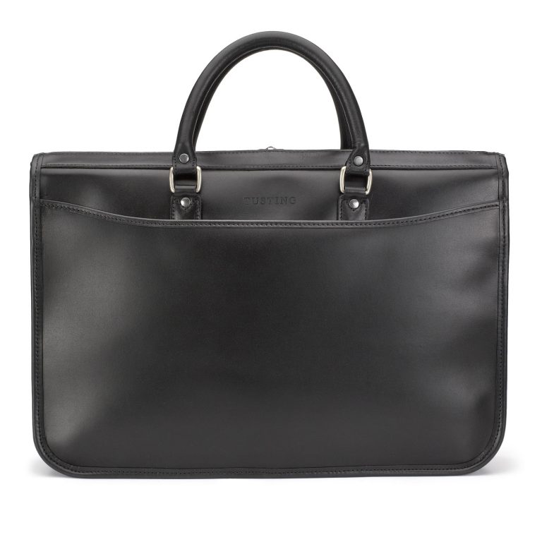Marston Leather Zip Top Briefcase | Made in England by Tusting