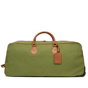Grand Tourer Wheeled Canvas Holdall | Made in England by Tusting